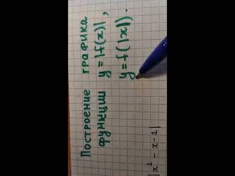 Видео: Построение графика функции y=|f(x)| и y=f(|x|)