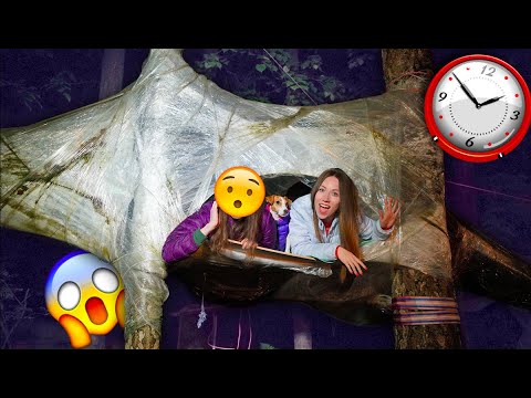 Видео: НОЧЬ в доме из Пленки НА ДЕРЕВЕ ГОСТИ | Elli Di