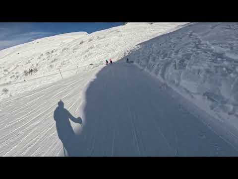 Видео: Роза Хутор, трасса "Явор-2",  видео 4К/ Rosa Khutor, piste "Yavor-2" (green), 4К Video