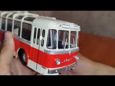 Видео: Модель троллейбуса Сварз-МТБЭС 1/43 масштабе от Модимио.