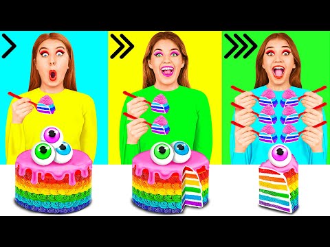 Видео: Быстрая Средняя или Медленная Скорость Еды | Смешные ситуации с едой от BaRaDa Challenge