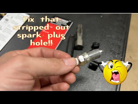 Видео: Вырванное отверстие для свечи зажигания⁉️ не проблема с этим инструментом🔥 Давайте отремонтируем ...