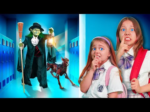 Видео: МОЯ ШКОЛА СКРЫВАЕТ СЕКРЕТЫ! Выжить ночью в школе ВЕДЬМ!