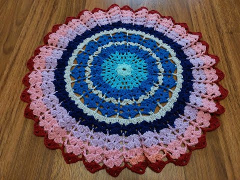 Видео: Этот УЗОР придется Вам ПО ДУШЕ! Вяжем ПРЕКРАСНЫЙ КОВРИК, а можно и САЛФЕТКУ, и СИДУШКУ!