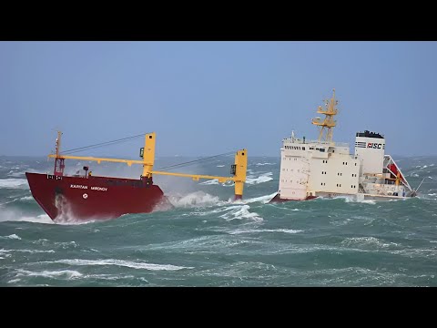 Видео: Гигантские КОРАБЛИ Ошибки во время работы ОПАСНЫЕ ВОЛНЫ во время шторма