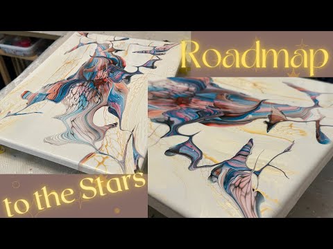 Видео: #255 Дорожная карта к звездному трансферу Блум |  Акриловая заливка |  Аннотация |  Жидкая живопись