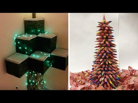 Видео: Самые необычные новогодние ёлки