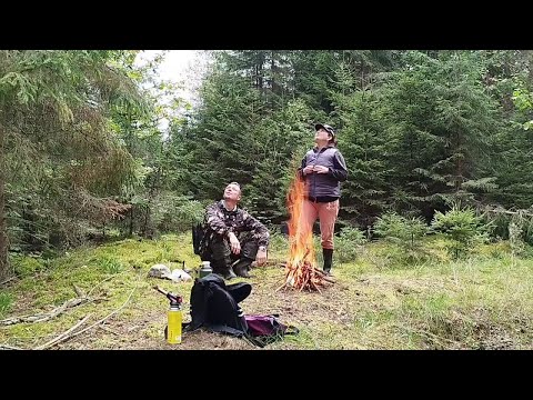 Видео: Наш активный отдых в лесу и на рыбалке.