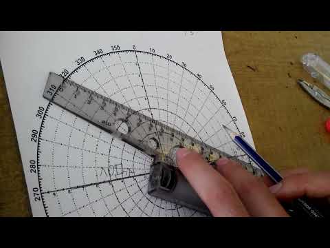 Видео: 8.10 Встречное судно, расхождения с одним судном на маневренном планшете, поворот вправо.