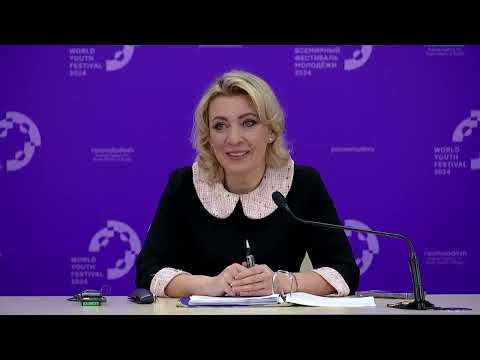 Видео: Брифинг М.Захаровой, Сочи, 6 марта 2024 года