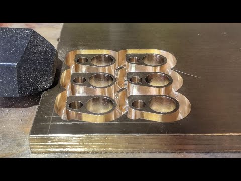 Видео: ЧПУ фрезеровка латуни/CNC milling brass