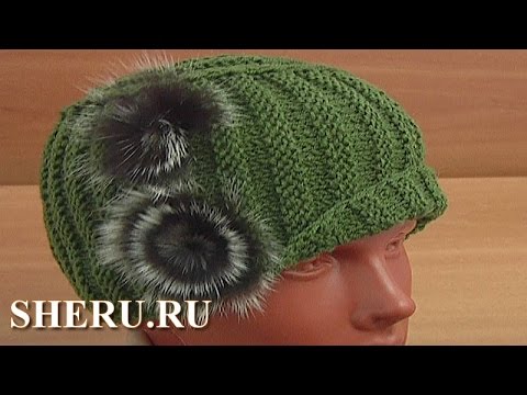 Видео: Вязание шапочки спицами Урок 33 часть 2 из 2 Спицы