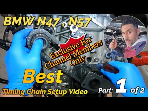 Видео: Настройка цепи ГРМ двигателей BMW N47 и N57, часть 1