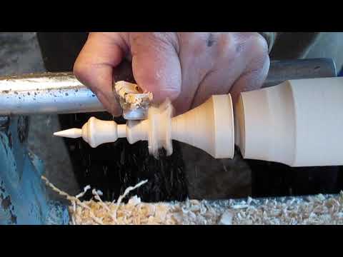 Видео: Учимся профессионально точить древесину № 59. Поточим ? Шахматная фигура.
