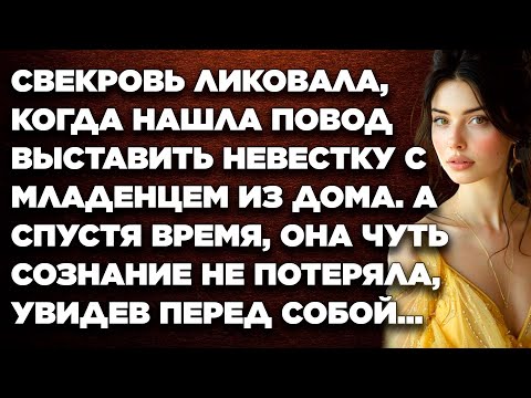 Видео: Свекровь ликовала, когда нашла повод выставить невестку с младенцем из дома. А спустя время, она...