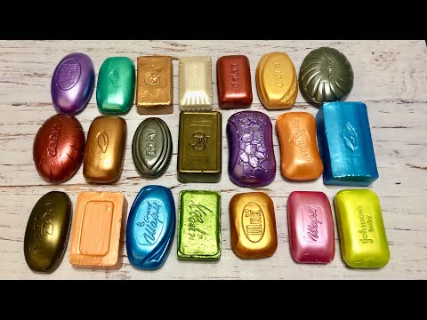 Видео: ASMR Soap/ cutting dry paint soap/ резка сухого крашенного мыла