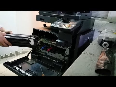 Видео: Kyosera 3051ci 3551ci 5551ci | Грязная печать | Replacement Developer unit | Замена блока девелопера