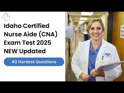 Видео: Бесплатный экзамен на получение сертификата помощника медсестры (CNA) в Айдахо 2025 | 40 самых сл...