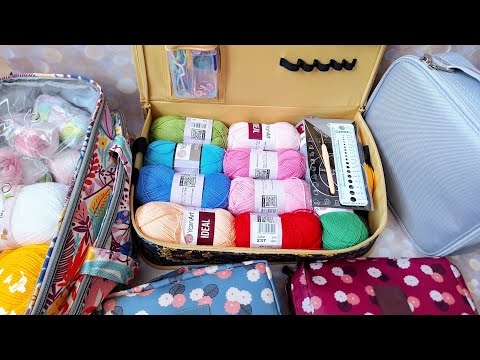 Видео: Проектные сумки для вязания👜🛍👝 Организация хранения мелких вещей🗃🗄