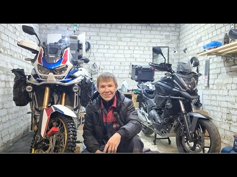 Видео: Замена резины в гараже на Honda Africa Twin ADV 2020 CRF 1100 change tires in the garage