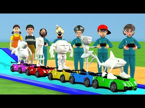 Видео: Игра «Страшный учитель 3D против кальмара». Метание и раскрашивание. Тунг-Тунг-Тунг-Сахур. Испыта...