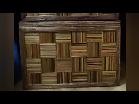 Видео: МК. Большой  короб  "Шахматка" из остатков бумажной лозы. #273