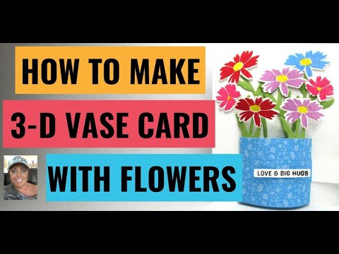 Видео: 3D-ваза с цветами