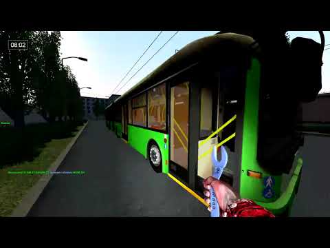 Видео: Запуск троллейбуса АКСМ333 в игре Garrys Mod Trolleybus