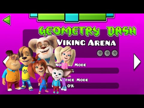 Видео: Барбоскины играют в Geometry Dash 2.0  F-777 - Viking Arena