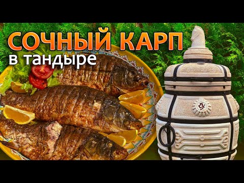 Видео: Сочный карп в тандыре " Поручик "