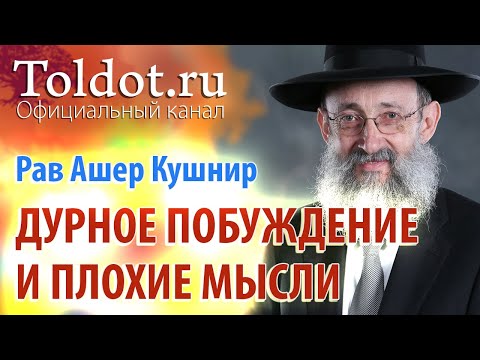 Видео: Рав Ашер Кушнир. Дурное побуждение навязывает плохие мысли. Обязанности сердец 104