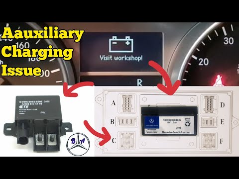 Видео: Диагностика системы зарядки вспомогательной батареи, Mercedes (W164)