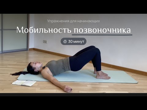 Видео: Мобильность позвоночника | тренировка спины | зарядка | уровень начинающие