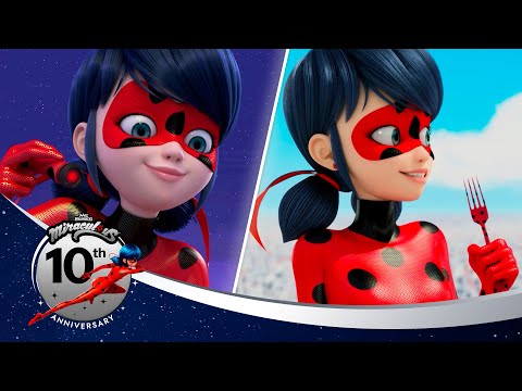 Видео: ЛЕДИ БАГ И СУПЕР-КОТ | 🔝 СУПЕР-ШАНС 🐞 | 10 лучших моментов | 10-летний юбилей 💫