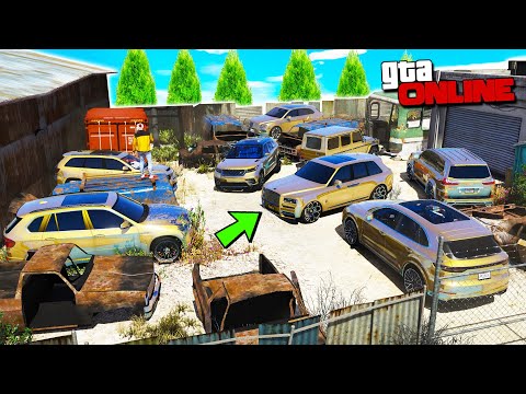 Видео: БИТВА АВТОУГОНЩИКОВ В ГТА 5 ОНЛАЙН. УГНАЛ КУЧУ ЗОЛОТЫХ ЧИТ ВНЕДОРОЖНИКОВ! БИТВА ВОРОВ В GTA 5!