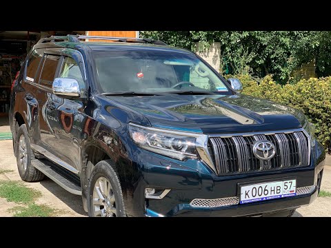 Видео: Про Караван : Toyota Land Cruiser Prado 2021, поперечные рейлинги Turtle Shark