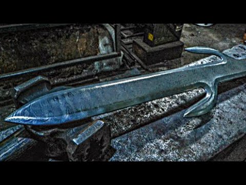 Видео: Изготовление корейского артефакта Чильджидо 400-х годов н. э.: дамасская сталь