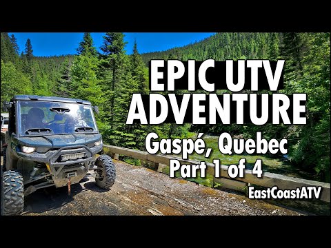 Видео: Пересечение реки Гаспе на квадроцикле. Часть 1