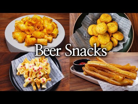 Видео: 4 лучших рецепта закусок к пиву