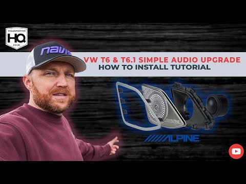Видео: Модернизация динамиков и твитеров Alpine Audio T6 и T6.1 Plug and Play. Инструкция для VW Transpo...