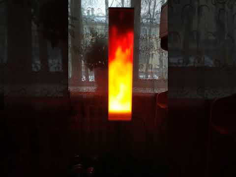 Видео: Огненная лампа GyverLamp "Эпичная" плоская
