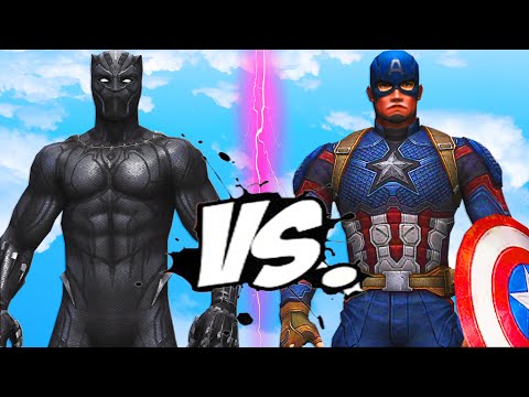 Видео: черная пантера против капитана америка - эпическая битва супергероев