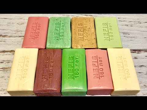 Видео: ASMR Soap/ cutting soap Nefis/ резка мыла Nefis