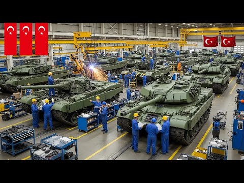 Видео: Шокируя мир! Турция начинает серийное производство 250 танков нового поколения