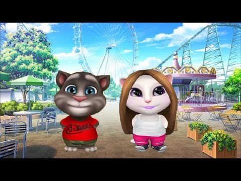 Видео: МОЙ ГОВОРЯЩИЙ ТОМ И ГОВОРЯЩАЯ АНДЖЕЛА Парк Атракционов