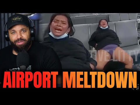 Видео: Женщина совершает немыслимое в аэропорту Spirit Airlines Хаос