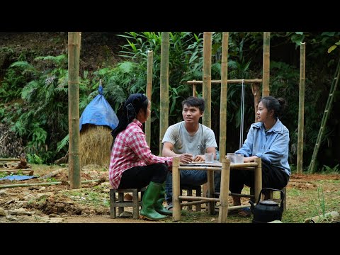 Видео: Спасибо Пао и Фу за помощь: колонны дома завершены.