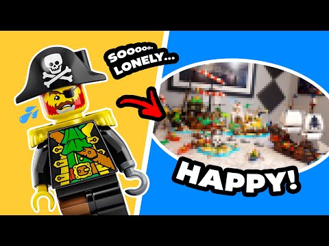 Видео: Я построил самый настоящий 🏴‍☠️🏝️рай LEGO PIRATE! #челлендж
