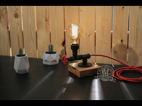 Видео: Светильник в стиле ЛОФТ / роторный кран - выключатель / DIY Water Valve Light Switch