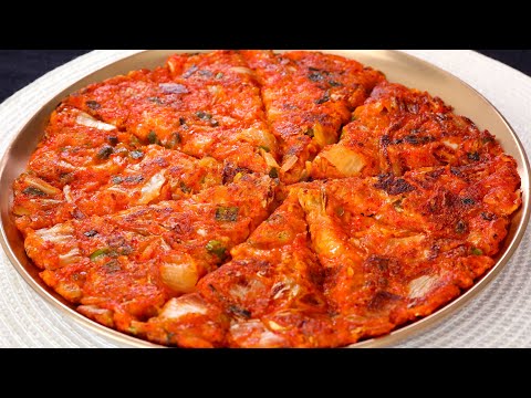Видео: Блинчики из кимчи (кимчичон:김치전)